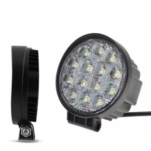 Farol Auxiliar 14 Leds Redondo bivolt 35mm Grosso 42 Wats