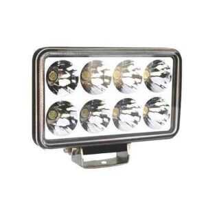 Farol Auxiliar 8 Leds Retangular bivolt Grosso 60mm