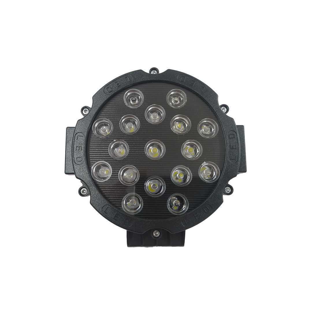 Farol Auxiliar 17 Leds 51 Watts 7 Polegadas