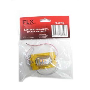 Lanterna Led Lateral E Placa Amarelo 12V
