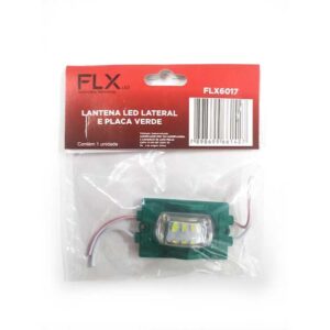 Lanterna Led Lateral E Placa Verde 12V