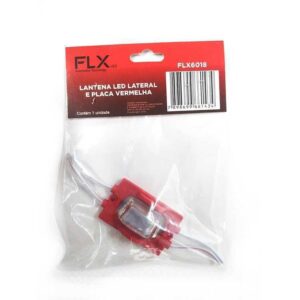 Lanterna Led Lateral E Placa Vermelha