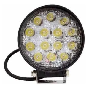 FAROL AUX. 14 LEDS 42 WATTS MINI REDONDO 20 MM