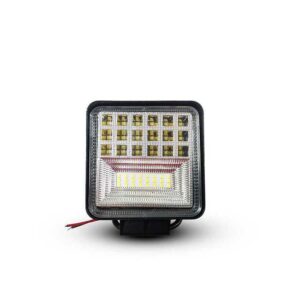 Farol Auxiliar 42 Leds Quadrado Bivolt C/Funcao Flash