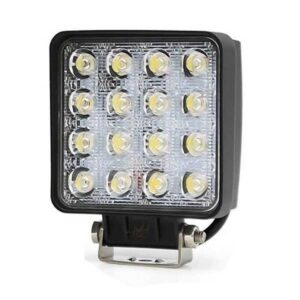 Farol Auxiliar 16 Leds 48 Watts Flash Quadrado 20 mm