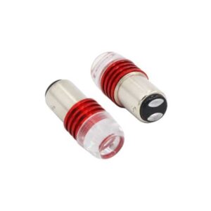 Led 1 Polos Strobo 12V 21W 60 Flash Por Minuto Vermelho