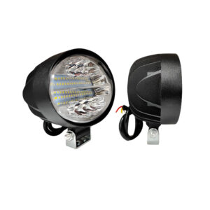 FAROL AUXILIAR LED 48 LEDS BIVOLT S/FLASH 144W OVAL (9V-36V)14X10,5X5,4CM