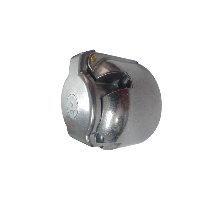TOMADA ELET. FEMEA 6 POLOS ALUMINIO 12V
