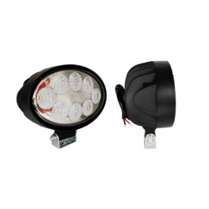 FAROL AUXILIAR 8 LEDS OVAL AZUL BIVOLT REFORCADO